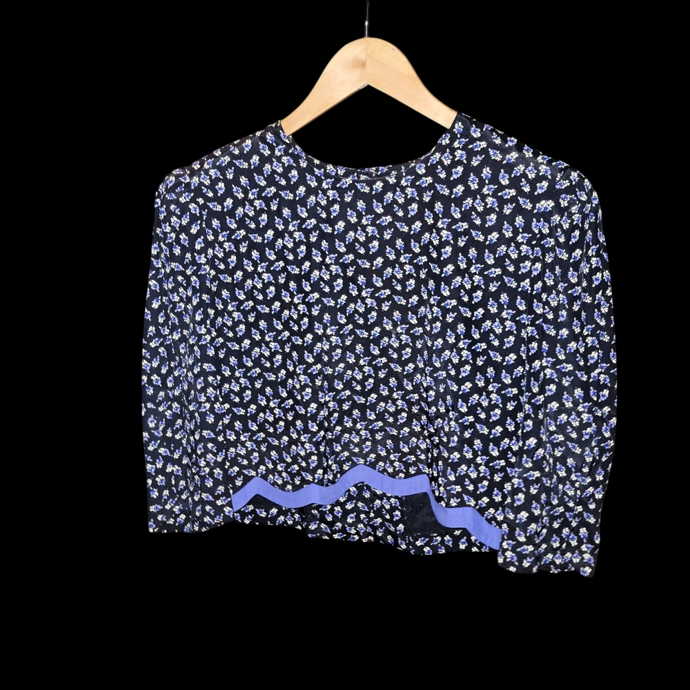 Vintage Floral Patterned Blouse